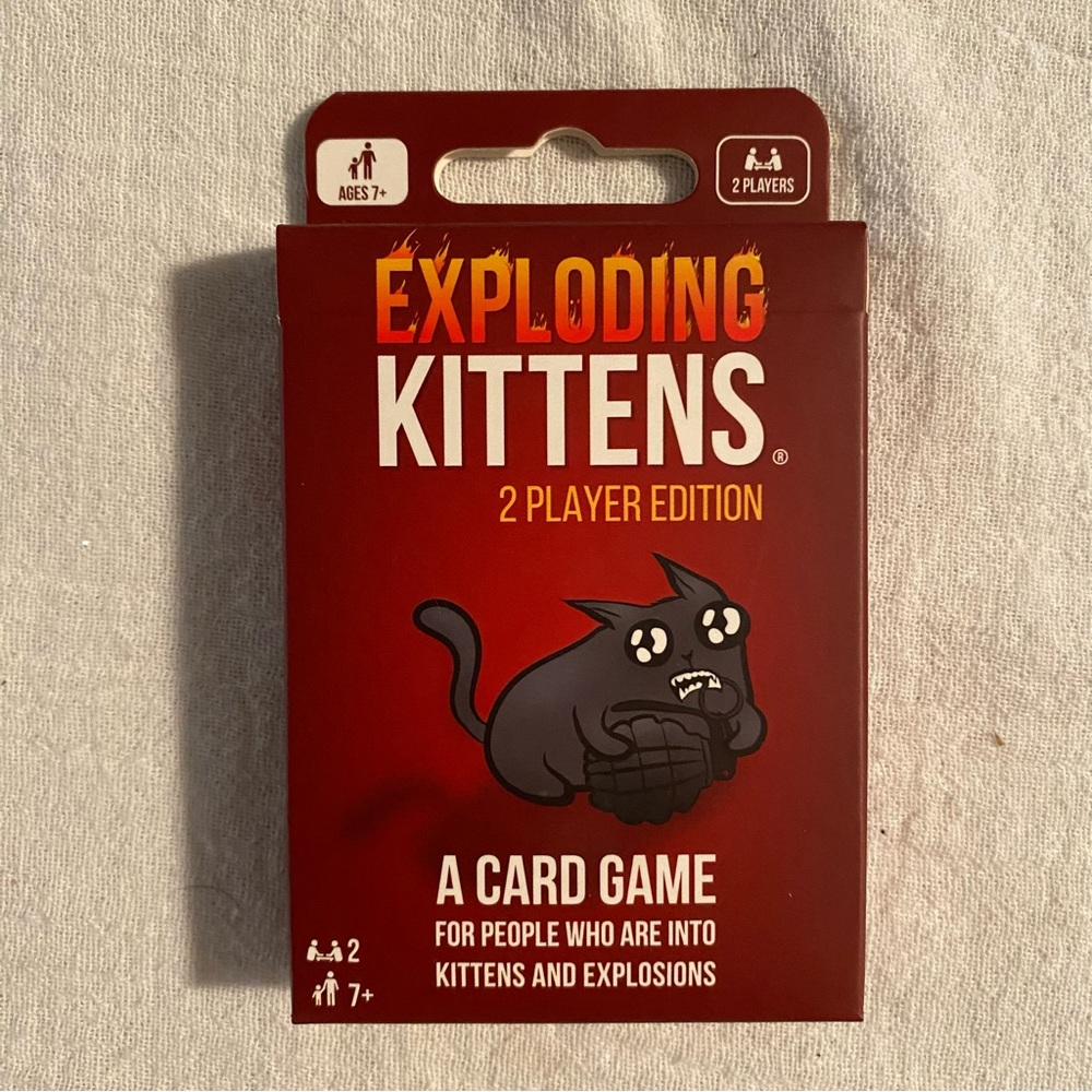-Exploding Kittens 2 Player Edition Game